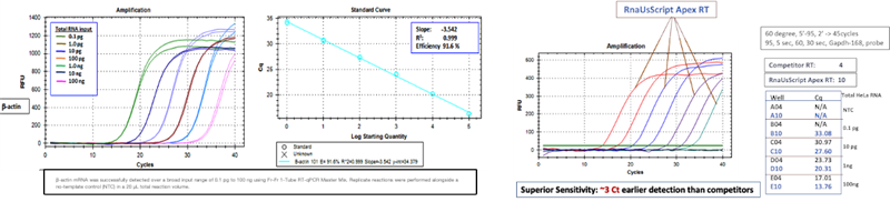 Fr-Fr 1-Tube RT-qPCR Master Mix, No ROX, Low ROX, ROX