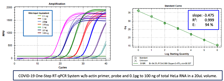 COVID-19 One-Step RT-qPCR System, No ROX, Low ROX, ROX