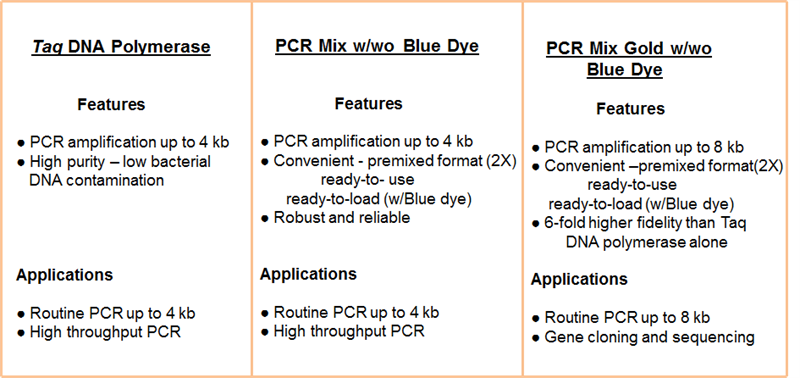 Selection Choice for Routine PCR 